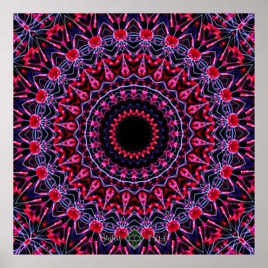 Strobe Mandala Poster (Voorkant)