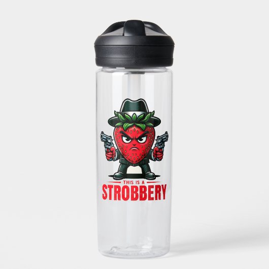 stroberryfles waterfles (Voorkant)