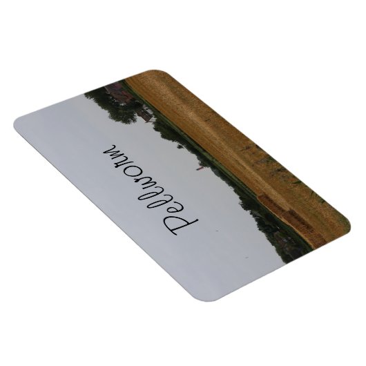 Strohballen Erntezeit auf Pellworm Magneet (Rechterzijde)