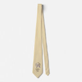 Strohoed Beige Stropdas (Voorkant)