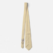 Strohoed Beige Stropdas (Achterkant)