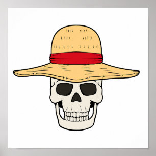 Strohoed Skull Design Poster Downloadbaar