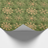 Strohsterne on Pine Tree Cadeaupapier (Hoek)