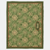 Strohsterne on Pine Tree Fleece Deken (Voorkant)