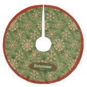 Strohsterne on Pine Tree Kerstboom Rok (Voorkant)