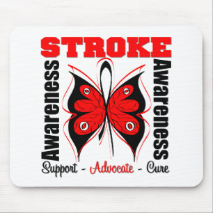 Stroke Awareness Butterfly Muismat