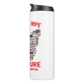 Stroke Awareness Month Ribbon Gifts Thermosbeker (Geroteerd rechts)