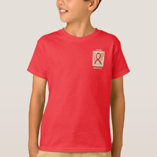 Stroke Awareness Red Ribbon Angel T-shirt