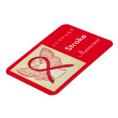 Stroke Awareness Ribbon Angel Custom Magnet Magneet (Linkerzijde)