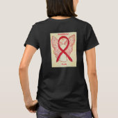 Stroke Awareness Ribbon Angel Custom Shirt (Achterkant)