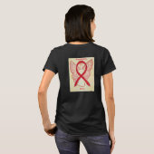 Stroke Awareness Ribbon Angel Custom Shirt (Achterkant volledig)