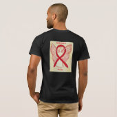 Stroke Awareness Ribbon Angel Custom Shirt (Achterkant volledig)