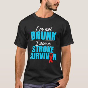 Stroke Awareness Survivor Proud Funny Strong Warri T-shirt