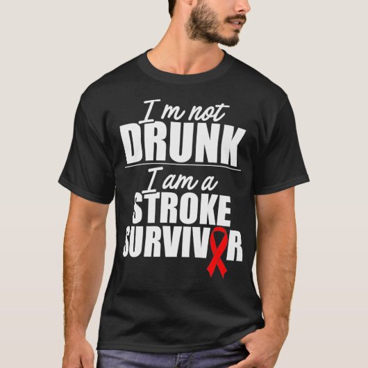 Stroke Awareness Survivor Proud Funny Strong Warri T-shirt (Voorkant)