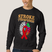 Stroke Awareness Survivor Treatment  Strong Warrio Trui (Voorkant)