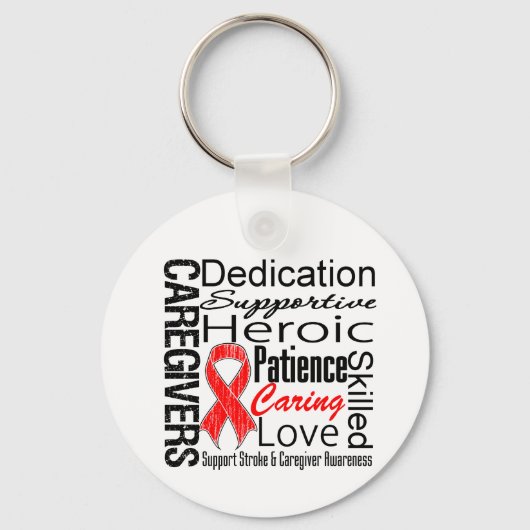 Stroke Caregivers Collage Sleutelhanger (Voorkant)