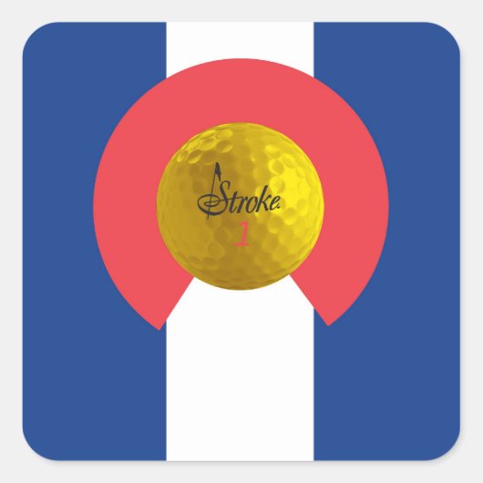 Stroke Colorado Flag Sticker (Voorkant)