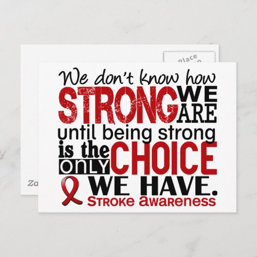 Stroke hoe sterk we zijn briefkaart (Voorkant / Achterkant)