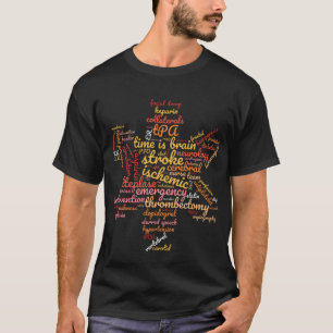 Stroke Ischemic Brain Neuro Neurse Doctor T-Shirt