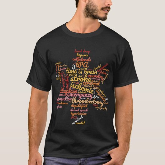 Stroke Ischemic Brain Neuro Neurse Doctor T-Shirt (Voorkant)