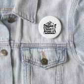 Stroke It Don't Poke It Pool Biljart Speler Fun Ronde Button 5,7 Cm (In situ)