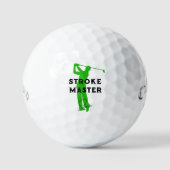 Stroke Master Golf Meme, #fathersdaygift Aangepast Golfballen (Voorkant)