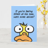 Stroke Of Duck (wordt beter) Kaart (Gele Bloem)