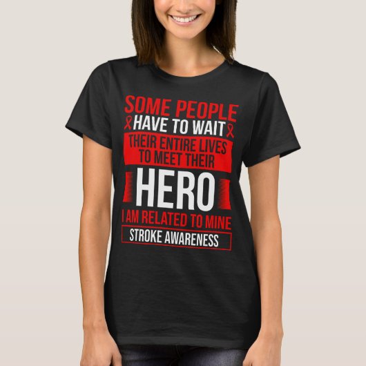 Stroke Ribbon Stroke Warrior Stroke Survivor T-shirt (Voorkant)