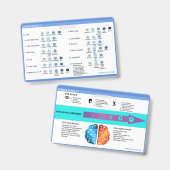Stroke Scale Badge-begeleider Badge (Voor- en achterkant)