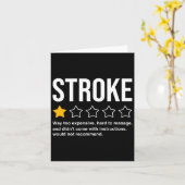 Stroke Survivor Heart Disease Warrior Fighter Kaar Kaart (Gele Bloem)