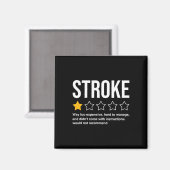Stroke Survivor Heart Disease Warrior Fighter Kaar Magneet (Voorkant / Achterkant)