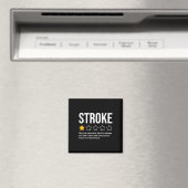 Stroke Survivor Heart Disease Warrior Fighter Kaar Magneet (Insitu (Vaatwasser))