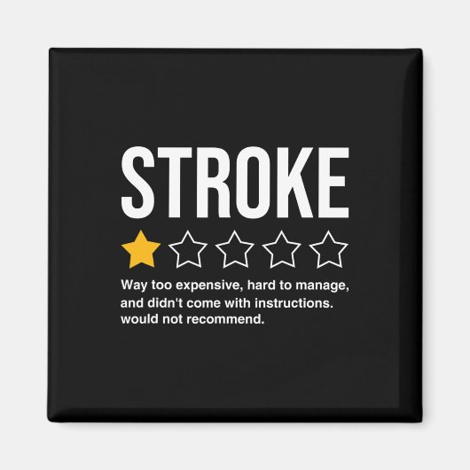 Stroke Survivor Heart Disease Warrior Fighter Kaar Magneet (Voorkant)
