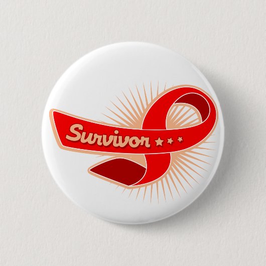 Stroke Survivor Ribbon Ronde Button 5,7 Cm (Voorkant)