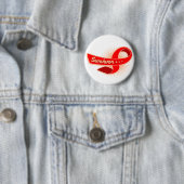 Stroke Survivor Ribbon Ronde Button 5,7 Cm (In situ)