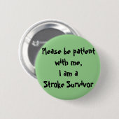 Stroke Survivor Ronde Button 5,7 Cm (Voorkant /achterkant)