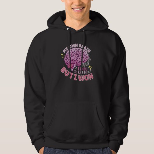 Stroke Survivor Stroke Awareness Rehab Stroke Warr Hoodie (Voorkant)