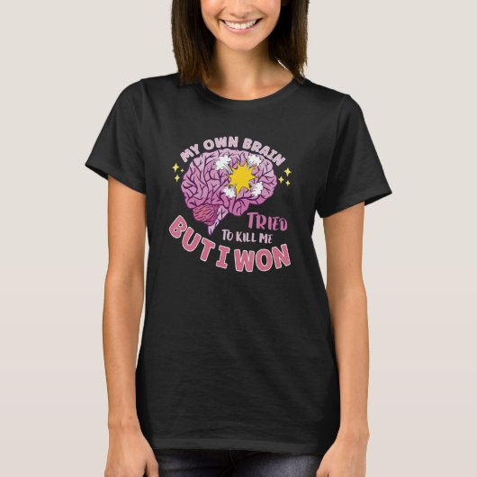 Stroke Survivor Stroke Awareness Rehab Stroke Warr T-shirt (Voorkant)