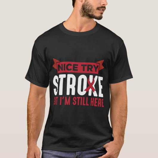 Stroke Survivor Supporter Stroke Awareness T-shirt (Voorkant)