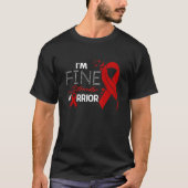 Stroke Warrior Ik ben in orde T-shirt (Voorkant)