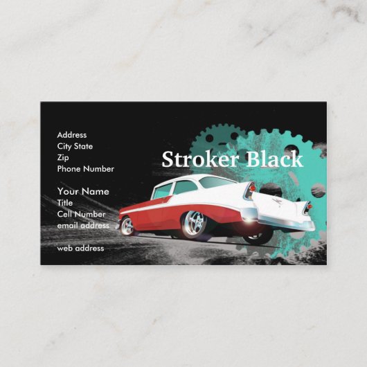 Stroker Black Visitekaartje (Voorkant)