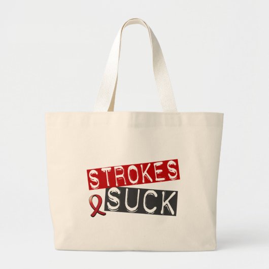 Strokes Suck Grote Tote Bag (Voorkant)