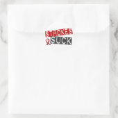 Strokes Suck Ronde Sticker (Tas)