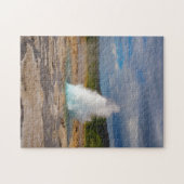 Strokkur Geyser Eruption, IJsland, Jigzaag Puzzle Legpuzzel (Horizontaal)