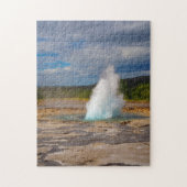 Strokkur Geyser Eruption, IJsland, Jigzaag Puzzle Legpuzzel (Verticaal)
