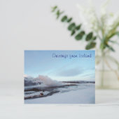 Strokkur Geyser, IJsland Briefkaart (Staand voorkant)