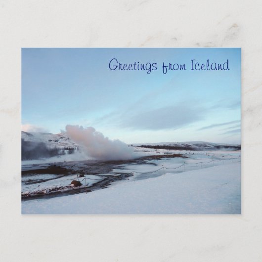 Strokkur Geyser, IJsland Briefkaart (Voorkant)