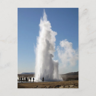 Strokkur- Geyser in IJsland Briefkaart