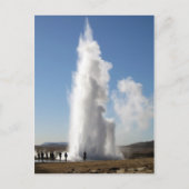 Strokkur- Geyser in IJsland Briefkaart (Voorkant)