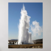 Strokkur- Geyser in IJsland Poster (Voorkant)